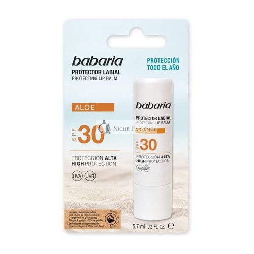 Babaria Aloe Vera Sun Lip Balm SPF 30 5.7ml