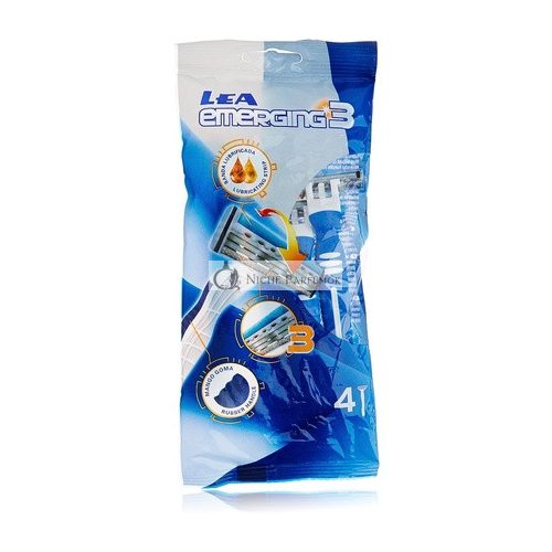 LEA EMERGING3 Disposable Razor Pack of 4