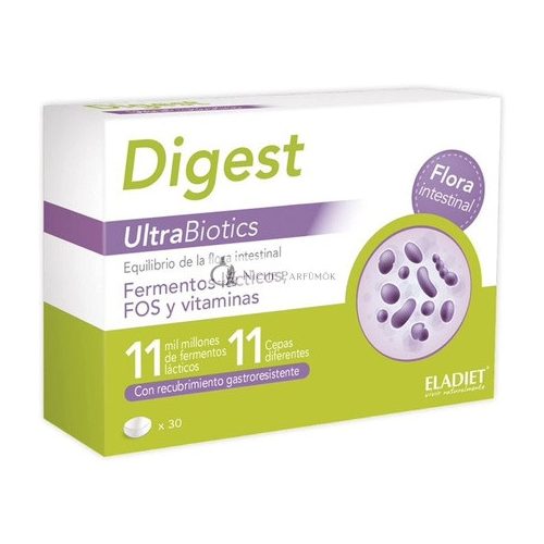 Nutricosmetics Eladiet Digest Ultrabiotics 30 Capsules