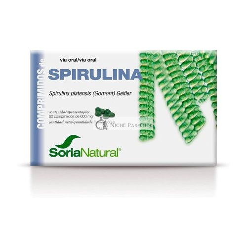 Soria Natural Spirulina Supplement 60 Tablets