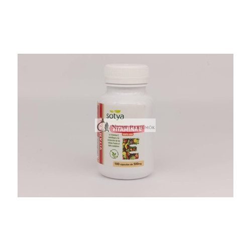 Natural vitamin E 100 capsules of 500mg Sotya