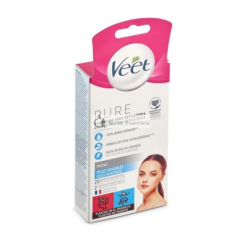 Facial Hair Removal Strips Veet Sensitive skin 20 Units