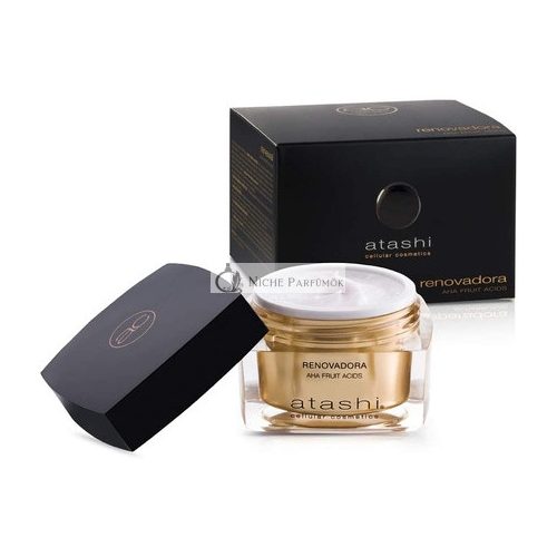 Atashi Anti-Aging Renewal Cream with AHA Fruit Acids DNA Repair and Cell Renewal Anti-Stress and Calming Effect