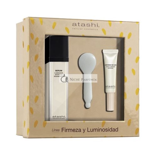 Atashi Ritual Lifting Highlighter Serum with Effective Lifting-Firming + Eye Contour Highlighter + Gua Sha Spoon 50ml + 15ml