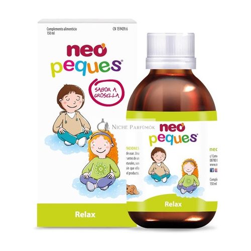 NEO PEQUES Children's Relax Syrup 150ml - Helps Reduce Nervous Restlessness and Anxiety in Children - Mainly Contains Lemon Balm, Passionflower, and Chamomile