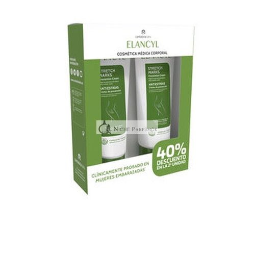 Elancyl Stretch Marks Anti-Stretch Marks Prevention Cream Pack - 2 X 200 Ml