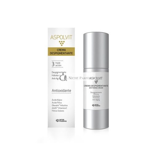 Aspolvit Antioxidant Face Depigmentation Cream with Vitamins, Aloe Vera, and Citric Acid 30ml