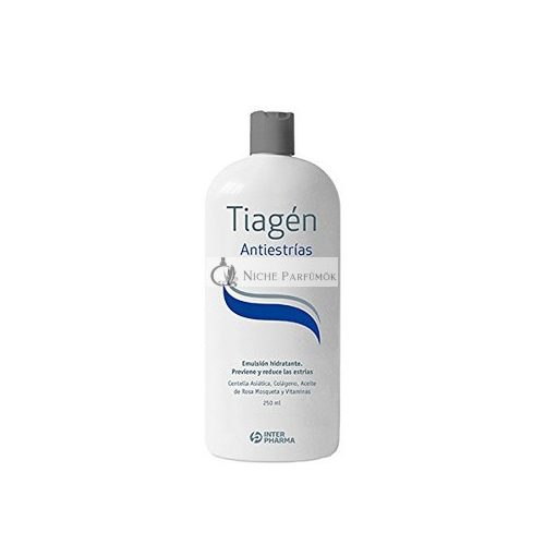 Tiagén Anti-Stretch Mark Moisturizing Cream with Collagen, Vitamins, and Rosehip Oil 250ml