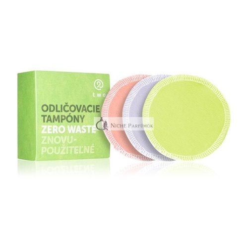 Two Cosmetics Reusable Makeup Removal Pads - Pack of 7, Zero Waste fabric