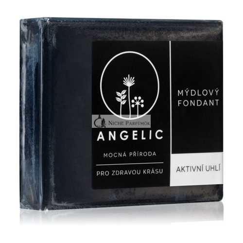 Angelic Active Charcoal Soap Fondant 105g - Detoxifying