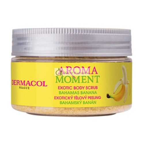 Dermacol Aroma Moment Bahamas Banana Exotic Body Scrub - Cukrovy Peeling S Bananovou Vuni