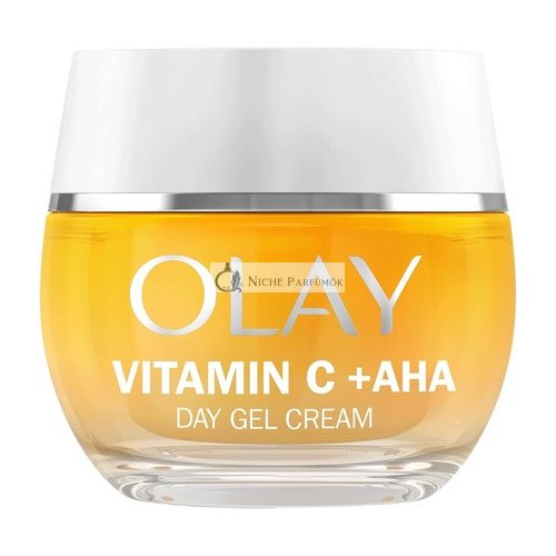 Olay Vitamin C Face Moisturizer Day Gel Cream with AHA, Skincare with Niacinamide 99% Purity and Vitamin E Brightening Skin Care 50ml