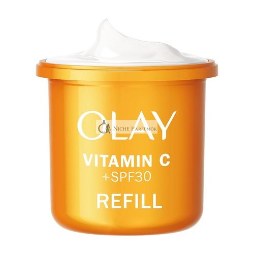 Olay Vitamin C Face Moisturizer Day Cream SPF 30 Refill Skincare with Niacinamide 99% Purity Antioxidant Vitamin E Brightening Skin Care Anti-Dark Spot Action Evens Hydrates Non-Greasy 50ml