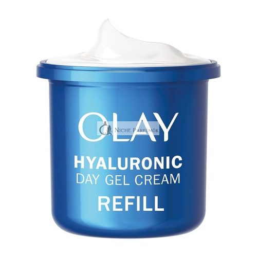 Olay Hyaluronic Acid Face Moisturizer Day Gel Cream Refill with Skincare Niacinamide 99% Purity and Vitamin B5 Hydrating Skin Care 50ml