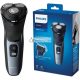 Philips Series 3000 Wet or Dry Men's Electric Shaver with 5D Pivot & Flex Heads Shiny Blue