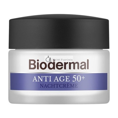 Biodermal Anti Age Night Cream 50+ - Night Cream With Niacinamide & Shea Butter - Helps Reduce Wrinkles - 50ml