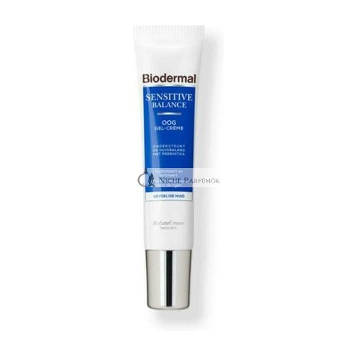 Biodermal Sensitive Balance Eye Gel-Cream - Facial Care With Hyaluronic Acid - Eye Cream For Sensitive Skin - 15 Ml