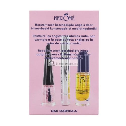 Nail Essentials Nail Care Set - Nail Polish Remover 7ml, Hardener 4ml, Cuticle Treatment 1.3ml