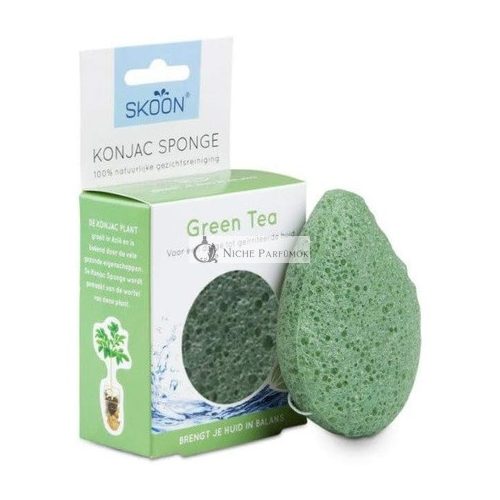 Skoon Konjac Sponge Green Tea Organic