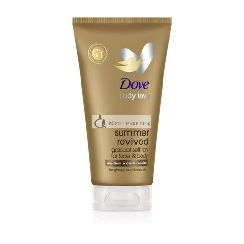 Dove Summer Revived Self-Tanning Lotion - Medium to Dark, 75 ml