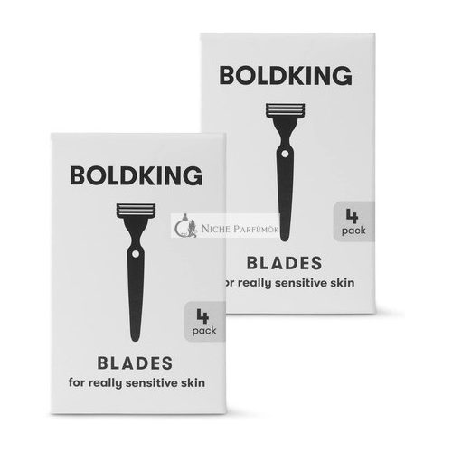 BOLDKING Razor Blades Duopack 8 Blades for Sensitive Skin