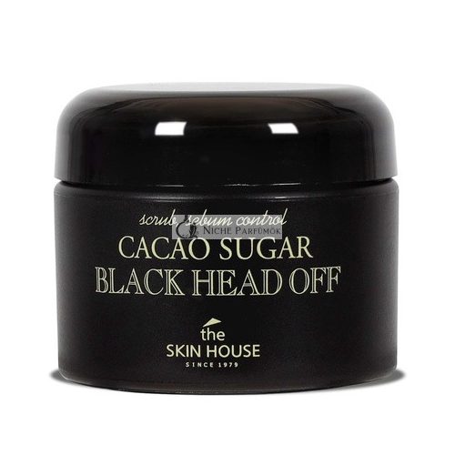 The Skin House Cacao Sugar Black Head Off 50ml 100% Natural Sugar Granule Exfoliating Scrub