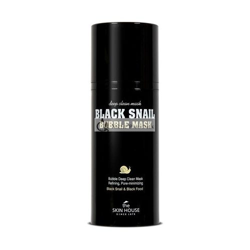 The Skin House Black Snail Bubble Mask 100ml Pore Control Purifying Cleansing Mask 2 in 1 Control Oil Level Paraben Free Cruelty Free Korean Skin Care