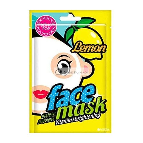 Bling Pop Mascarilla Facial Vitamina E Iluminadora Con Limon