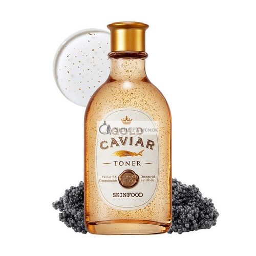 Skinfood Gold Caviar Ex Facial Toner 145ml - Concentrated Caviar & Gold