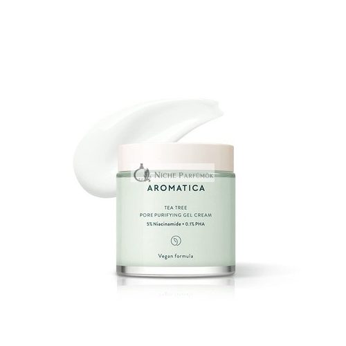 AROMATICA Tea Tree Pore Purifying Gel Cream with Niacinamide and PHA 100ml - For Oily and Sensitive Skin