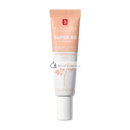 Erborian Super BB Cream with Ginseng Full Coverage BB Cream for Acne Prone Skin 15ml