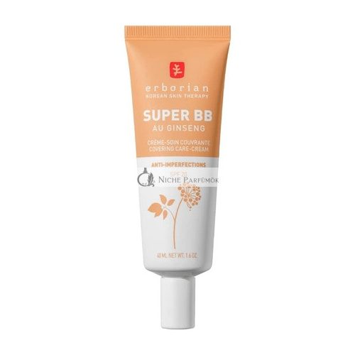 Erborian Super BB Cream with Ginseng Full Coverage BB Cream for Acne Prone Skin 40ml