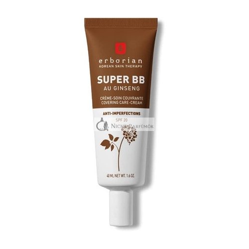 Erborian Super BB Cream with Ginseng Full Coverage BB Cream for Acne Prone Skin 40ml