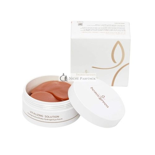 BEAU GREEN Under Eye Mask Collagen for Face Care Eye Patches for Dark Circles and Puffiness Reducing Wrinkles and Fine Lines Pomegranate & Ruby Medium