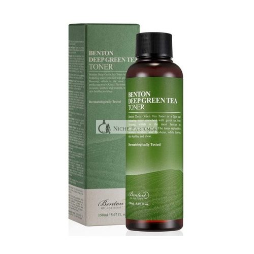 BENTON Deep Green Tea Toner 150 5.07 fl.oz. Moisturizing and Soothing Facial Toner for Oily and Sensitive Skin