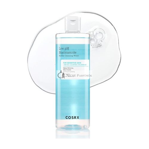 COSRX Low pH Niacinamide Micellar Cleansing Water 13.52fl.oz/400ml Daily Mild Facial Cleansing Wash for Sensitive Skin Sebum Control Paraben Free Korean Skincare