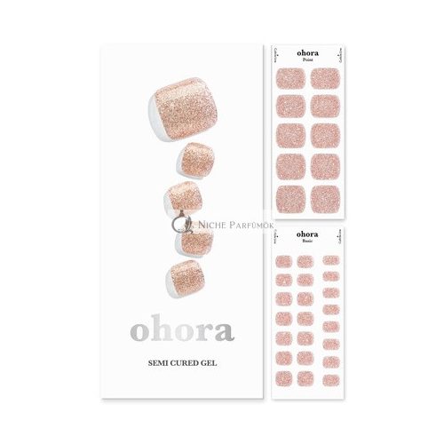 ohora Semi-Cured Gel Pedicure Strips 34pcs P Diamond