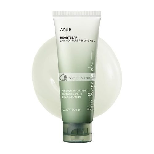 ANUA Heartleaf LHA Moisture Peeling Gel Gentle Cleanser and Exfoliator with LHA 4.05 fl oz (120ml)