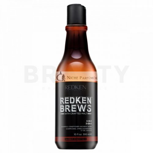 Redken Brews 3-in1 Shampoo sampon, kondicionáló és tusfürdő minden hajtípusra 300 ml