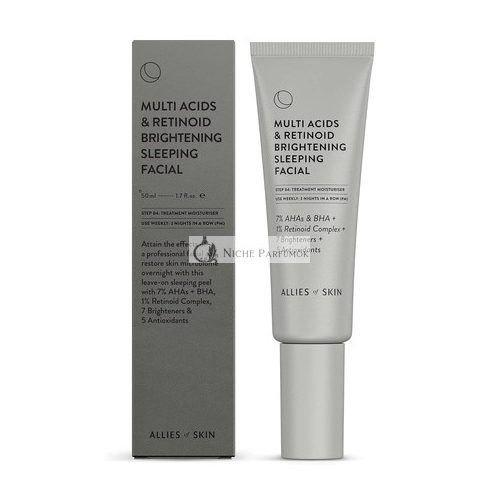 Allies of Skin Multi Acids & Retinoid Brightening Sleeping Facial 1.7oz 50ml