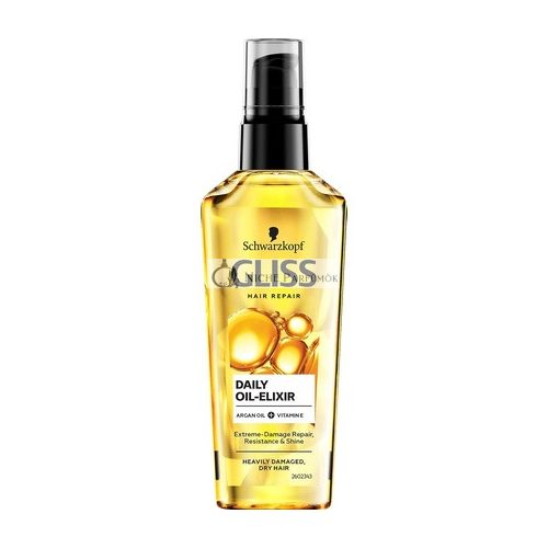 Schwarzkopf Gliss Daily Oil Elixir for Daily Use with Argan Oil and Vitamin E 75ml