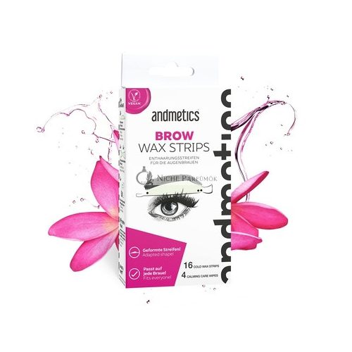 Andmetics Depilatory Strips for Women Eyebrows 1 Count