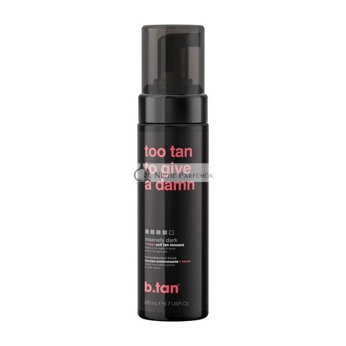 b.tan Insanely Dark Fake Tan 1 Hour Sunless Tanner Mousse 200ml