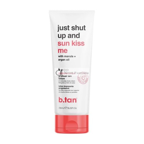 b.tan Medium Gradual Self Tanning Lotion Just Shut Up and Sun Kiss Me Everyday Glow Lotion 236ml