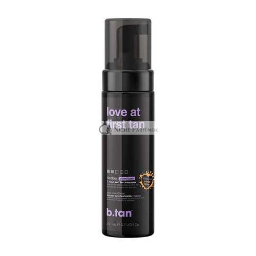 b.tan Love At First Tan Darker Fast Sunless Tanner Mousse 6.7 Fl Oz