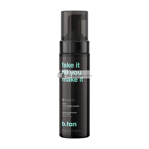 b.tan Dark Fake Tan Fast 1 Hour Sunless Tanner Mousse 200ml