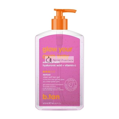 B.Tan Glow Your Own Way Clear Self Tan Gel for Women 16 oz